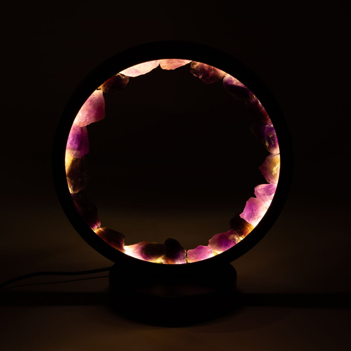 * Lampe halo en améthyste – Esprit Zen
