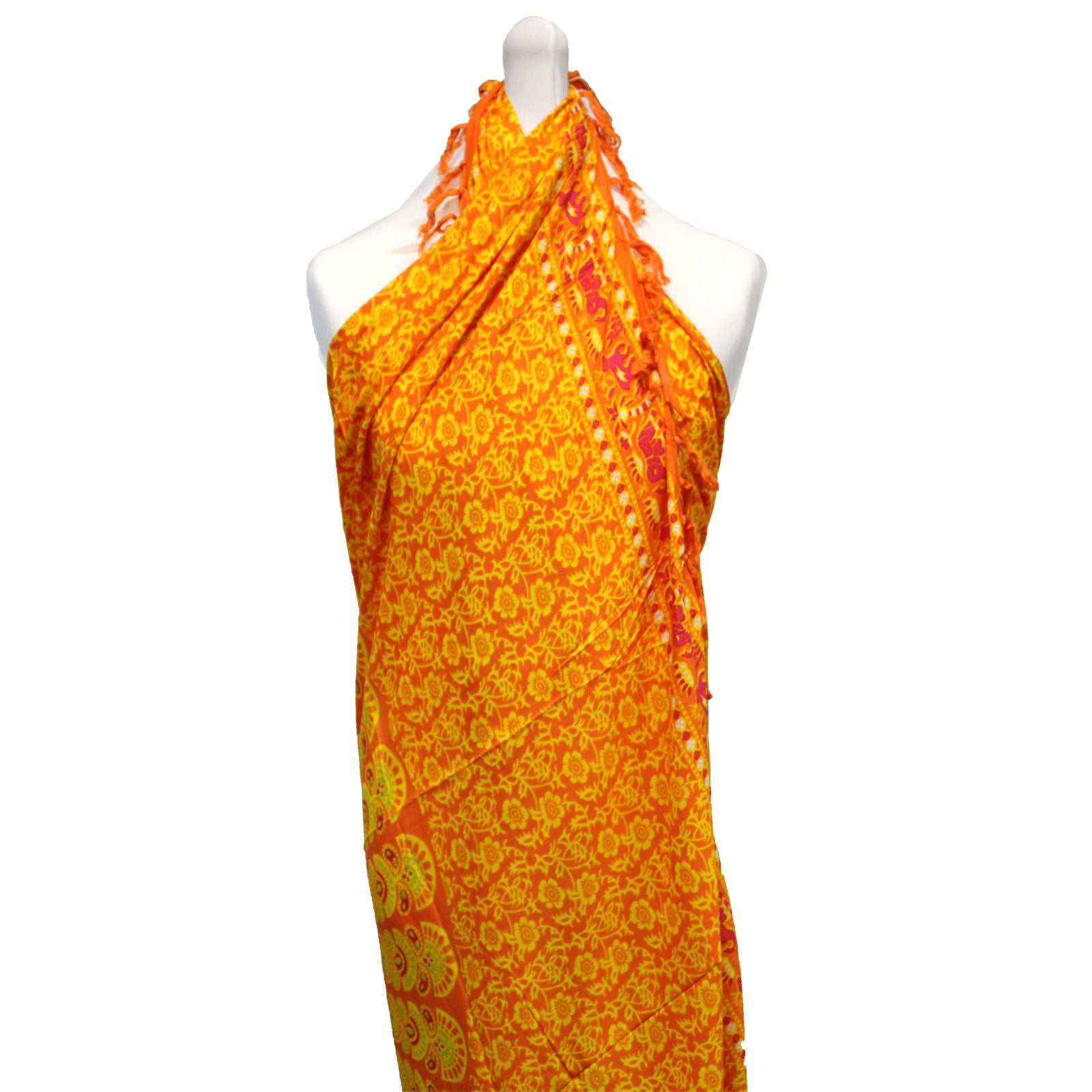 Sarong Mandala Bali – Lime Orange