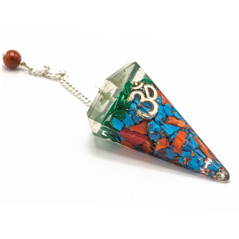 * Pendule chakra en orgonite – Om