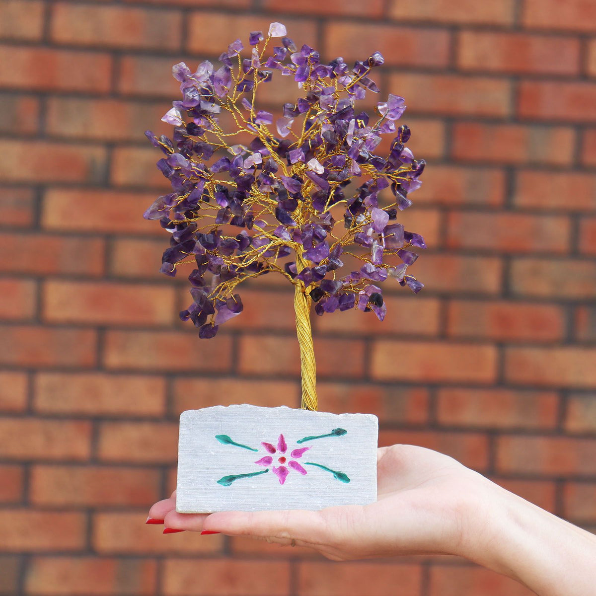Arbre décoratif en améthyste – 320 pierres