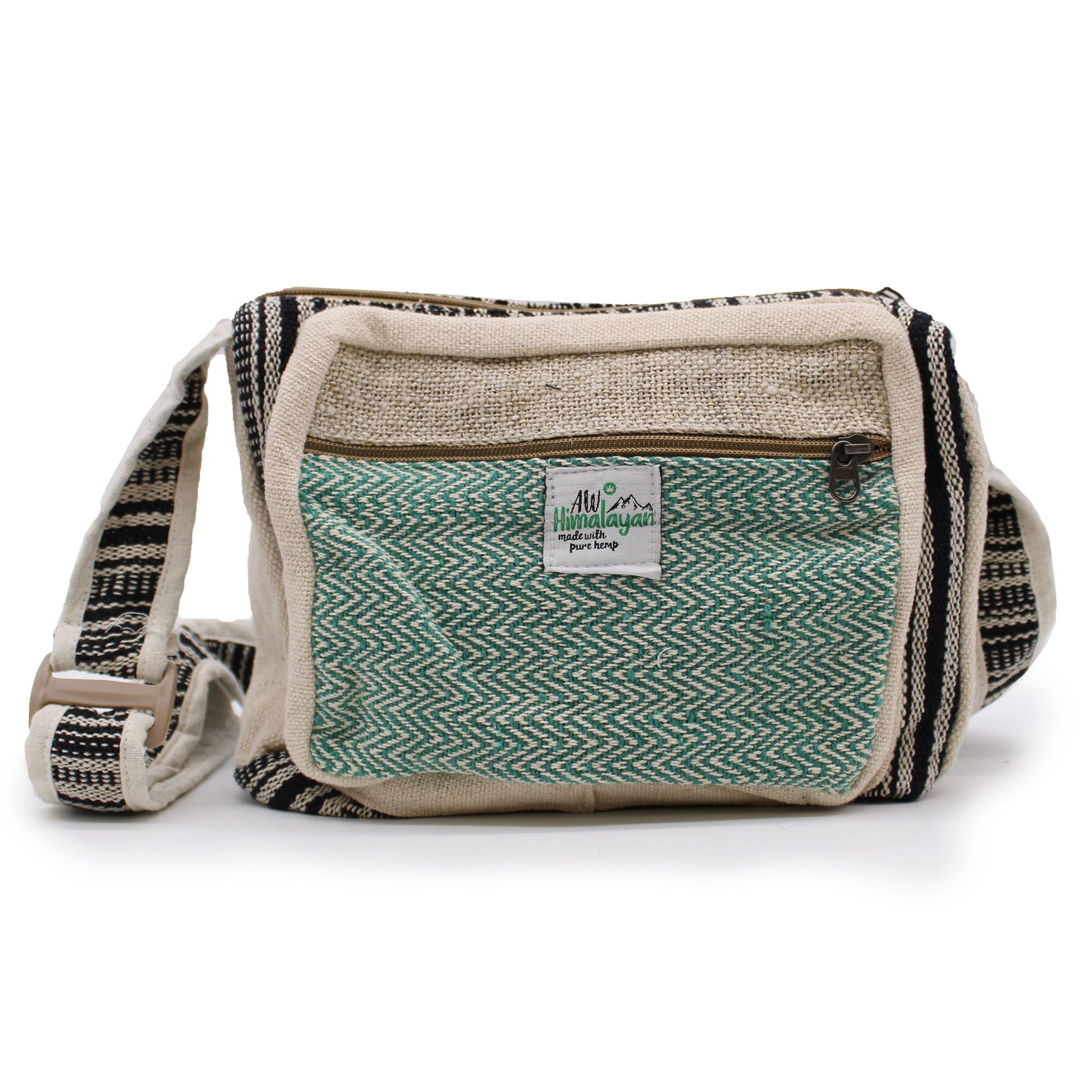 Sacoche Messenger en Chanvre et Coton – Fait Main à Katmandou | Artisanal Népal