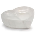 Coupelle cœur en sélénite – 15 cm