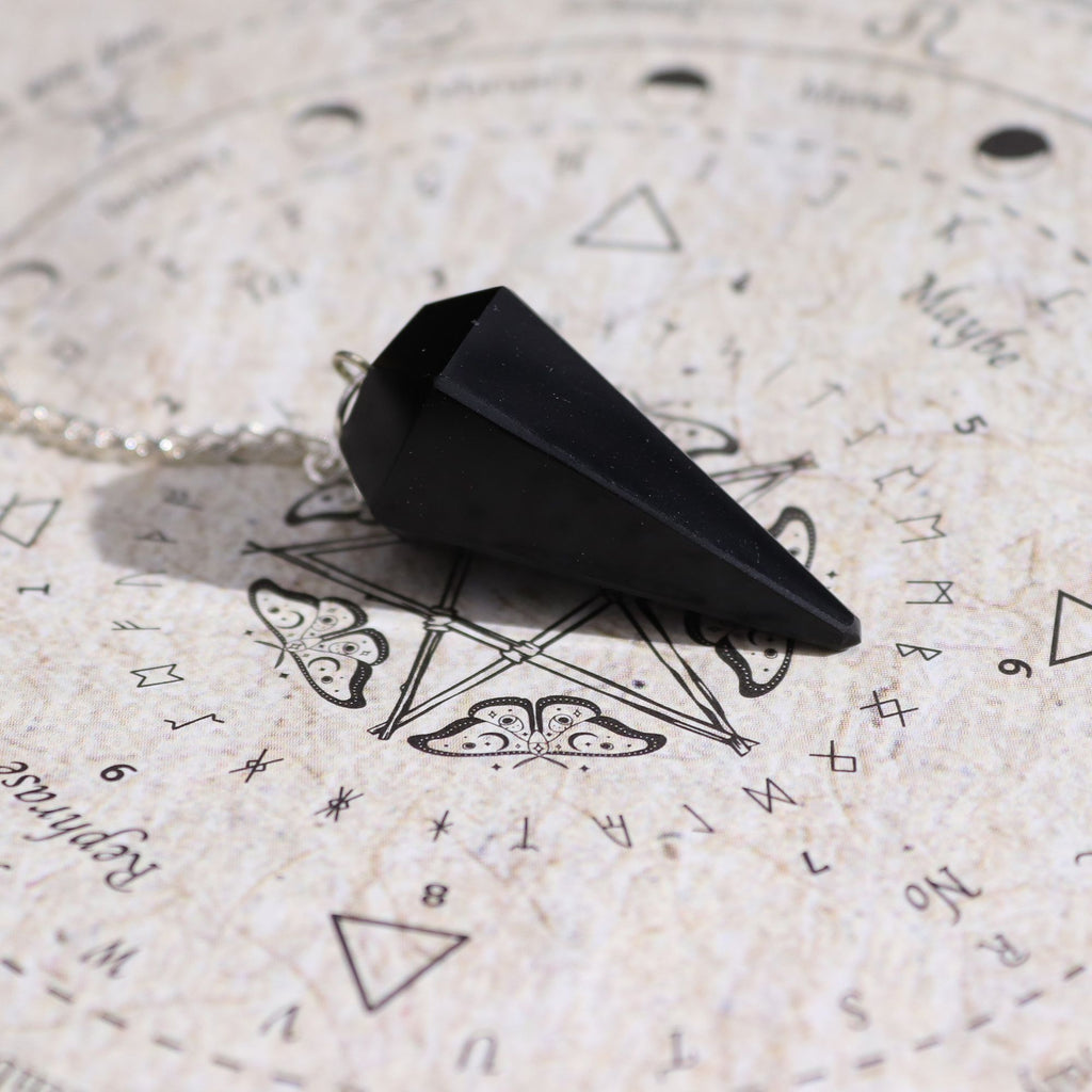 Encens rituel Ancient Witch – Réussite – Pendule en obsidienne noire