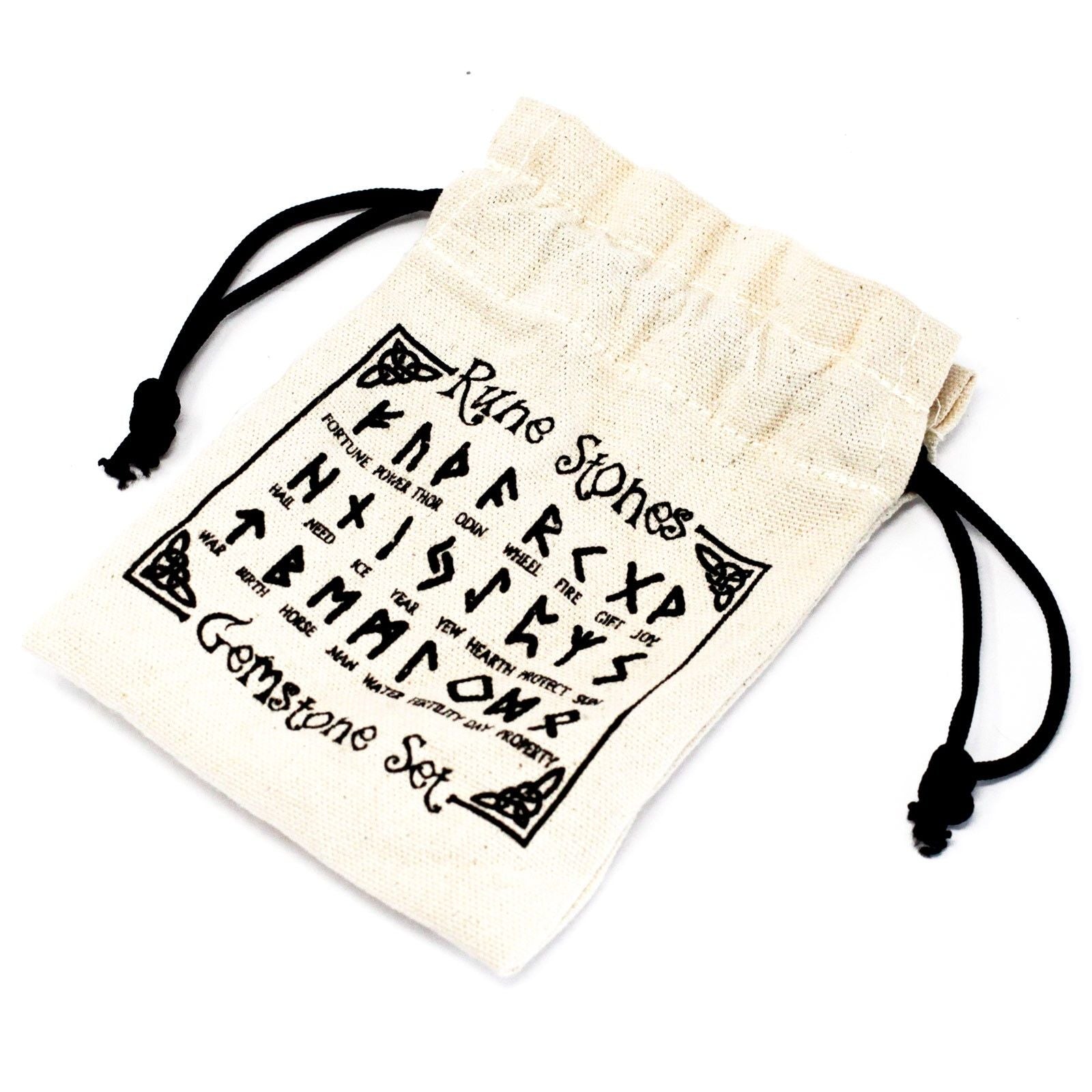 Runes Indiennes en Pochette - Onyx Noir