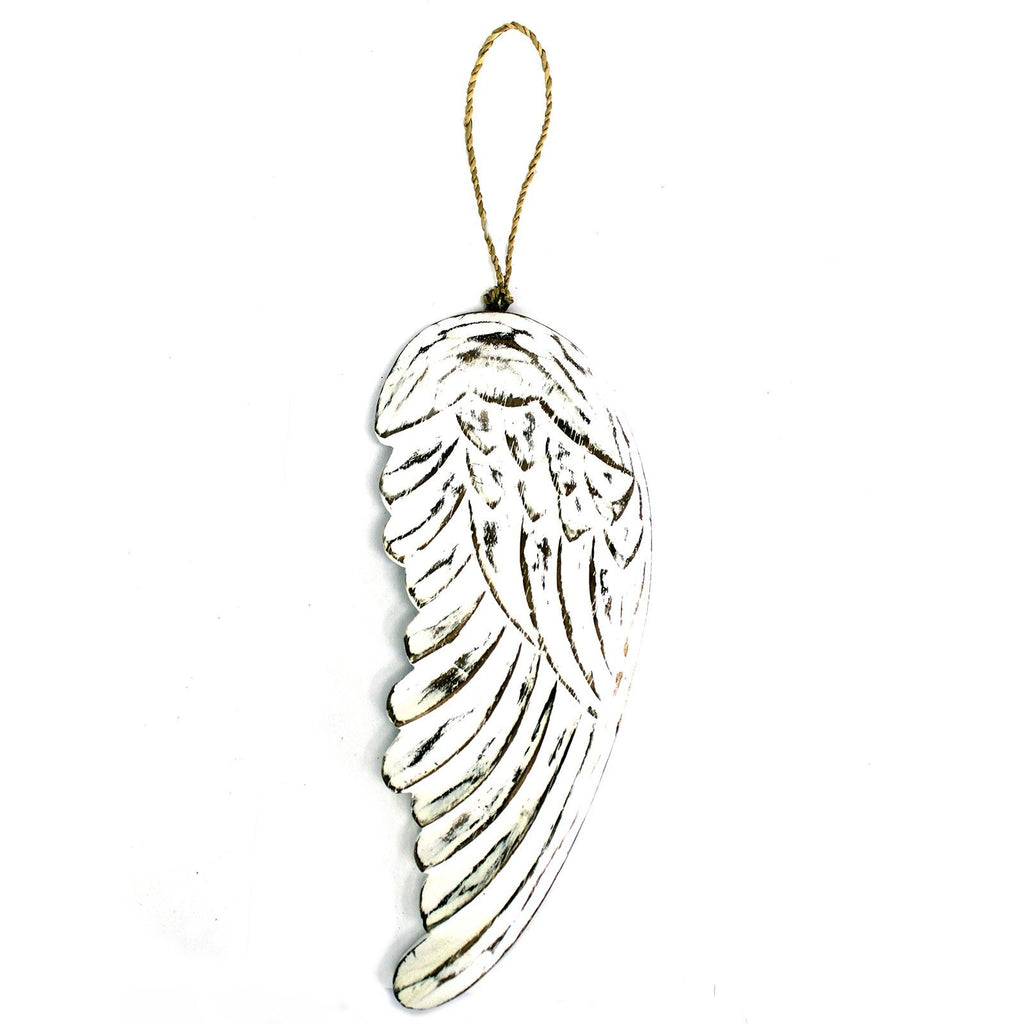 Aile d’ange sculptée à la main – 30 cm