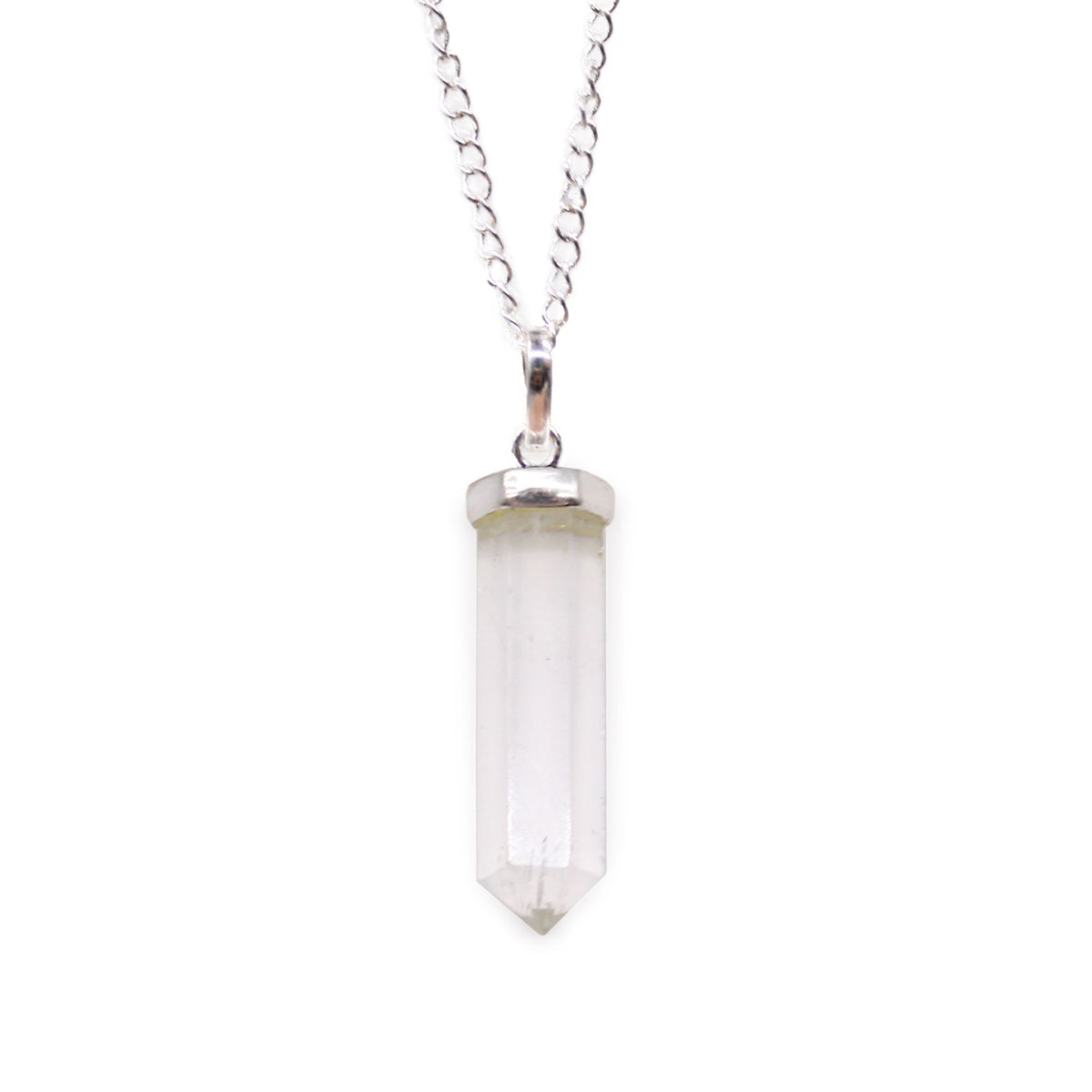 * Pendentif pointe classique en cristal de roche