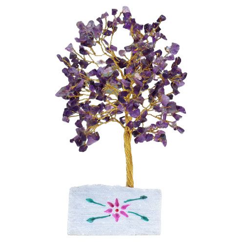 Arbre décoratif en améthyste – 320 pierres