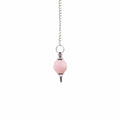 Pendule à facettes en quartz rose