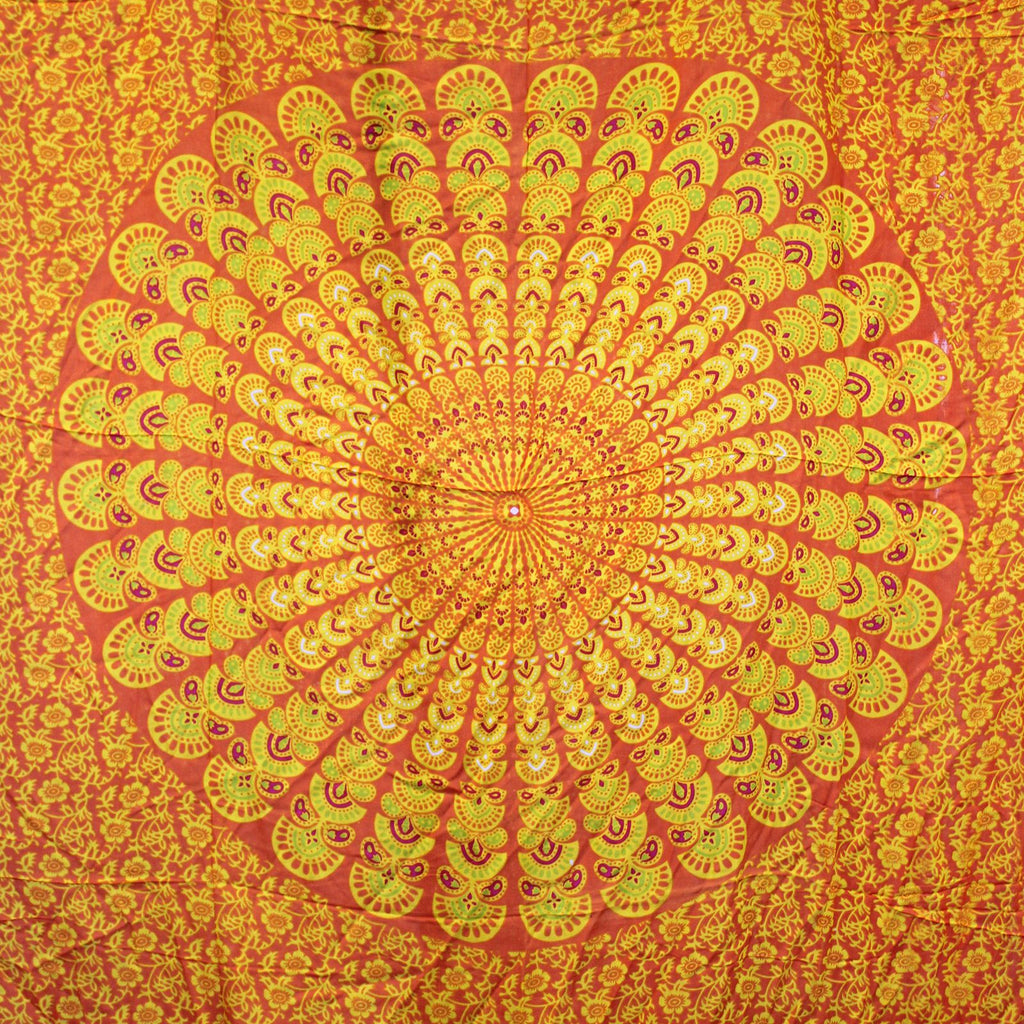 Sarong Mandala Bali – Lime Orange