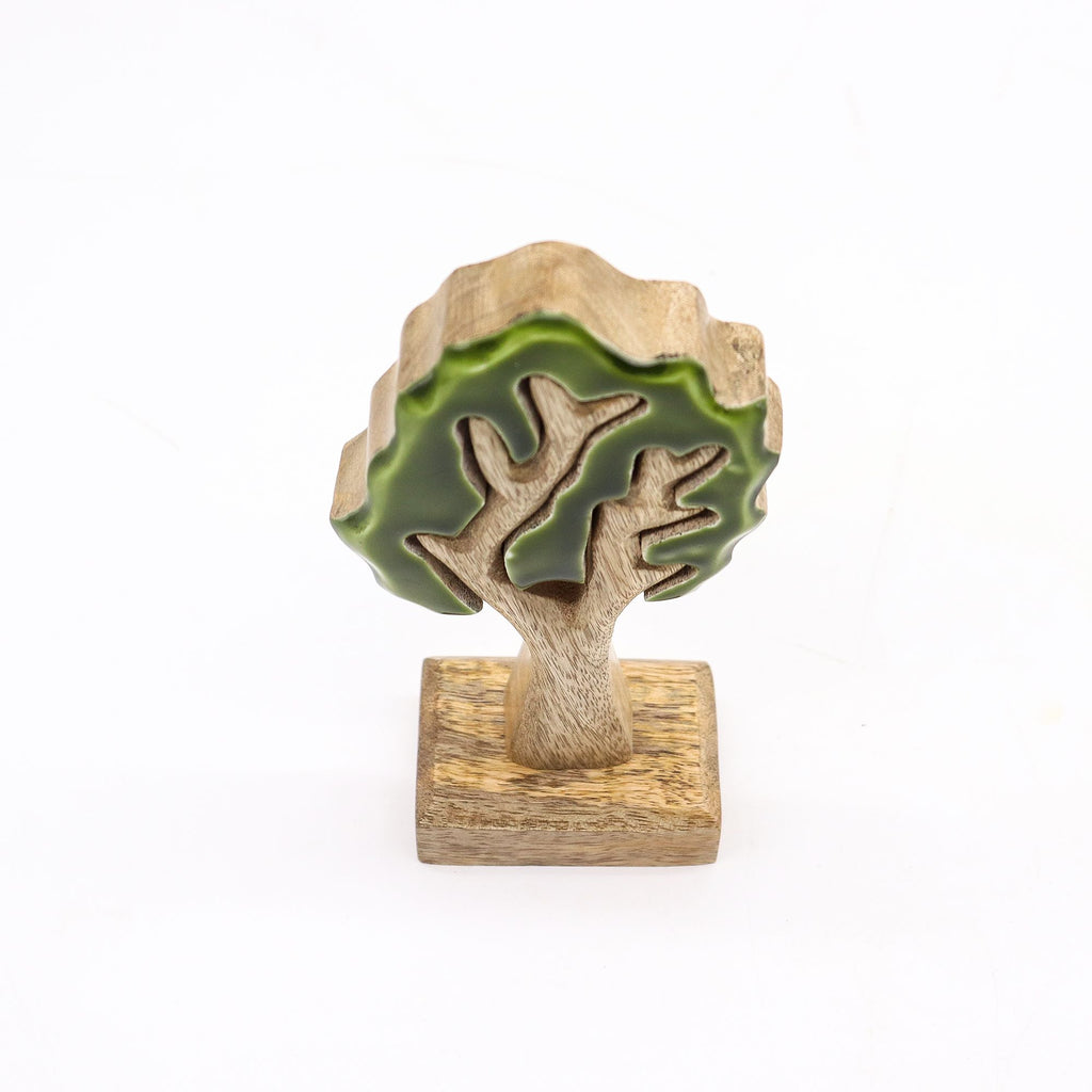 * Perdu dans la forêt – Décoration en bois 3D Arbre – 20 × 10 cm