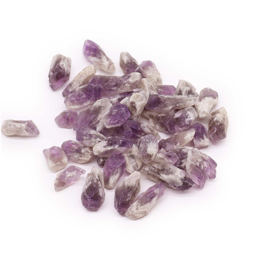 Cristaux bruts d’améthyste en pointes – 500 g