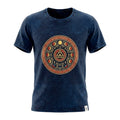 * T-Shirt en Coton Délavé Nomad Sari – Stay Wild Moon Child – Bleu – M