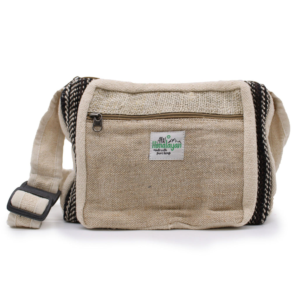 Sacoche Messenger en Chanvre et Coton – Fait Main à Katmandou | Artisanal Népal