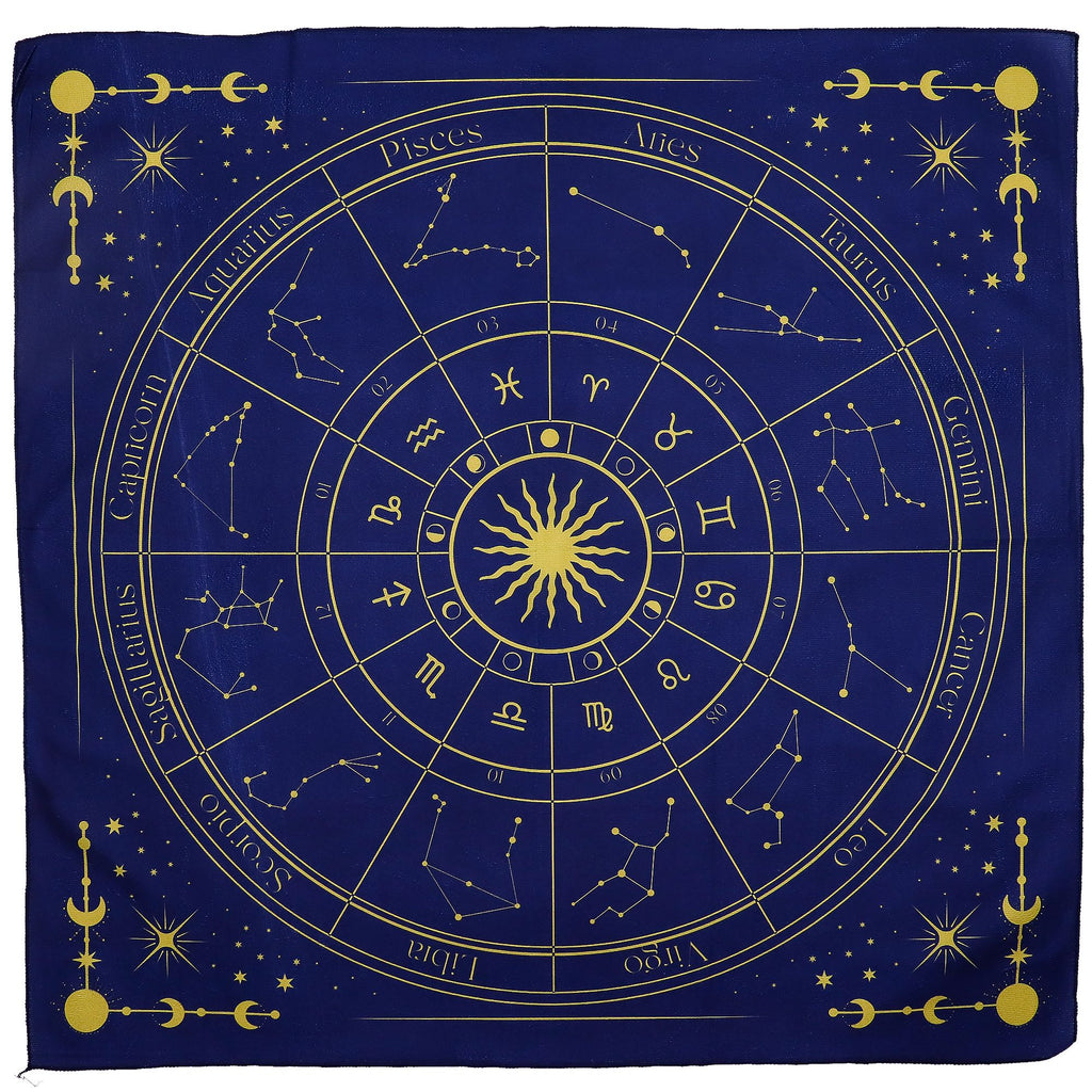 Tapis de Lecture de Tarot - Zodiaque