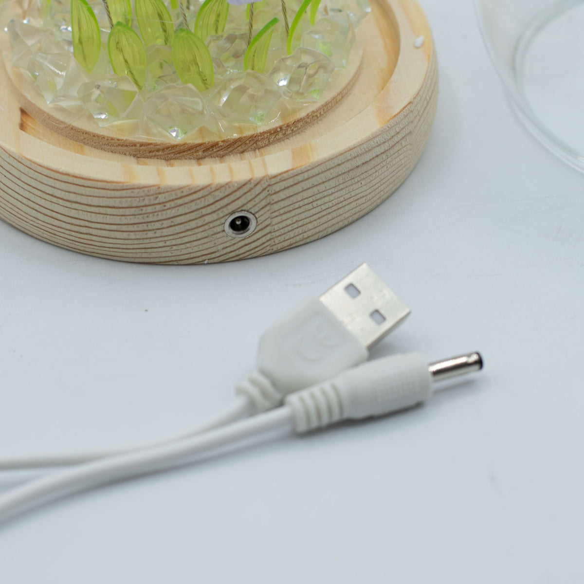 * Cloche lumineuse florale – 20 tulipes LED USB