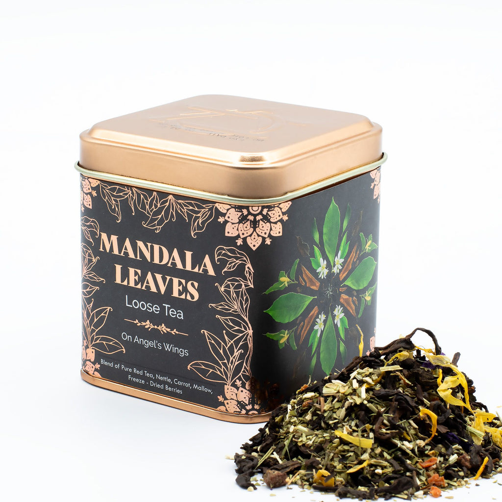 Thé Sur les Ailes des Anges 50g – Infusion Rooibos Maté Fruits Rouges | Boîte Métallique