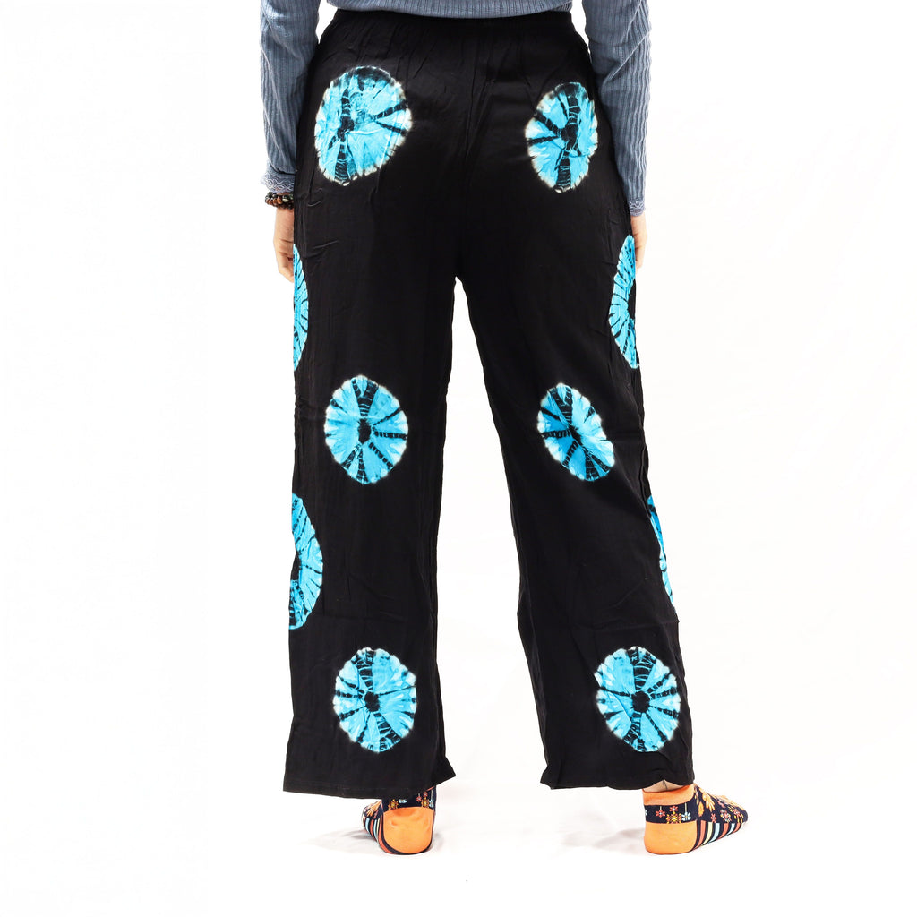 Pantalon de Détente Style Japonais – Noir & Bleu – M