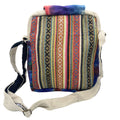Sacoche Messenger Tie-Dye en Chanvre – 2 Zips & Rabat | Teinture Artisanale | Fait Main Népal