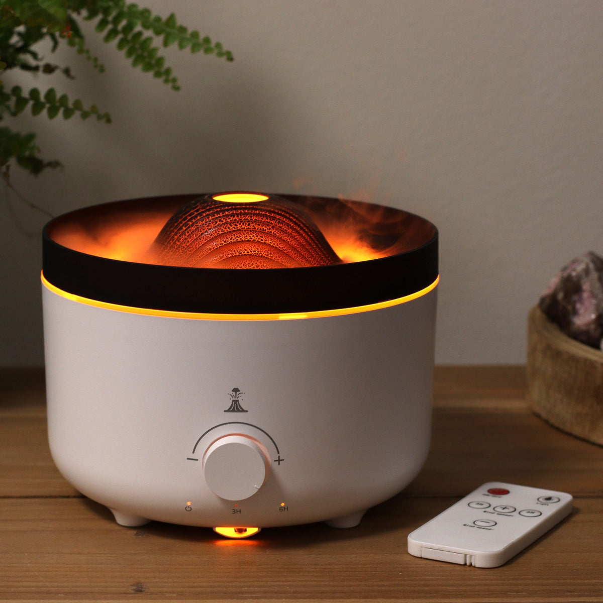 * Grand diffuseur d’arômes effet volcan 560 ml – Sur secteur – Deux couleurs
