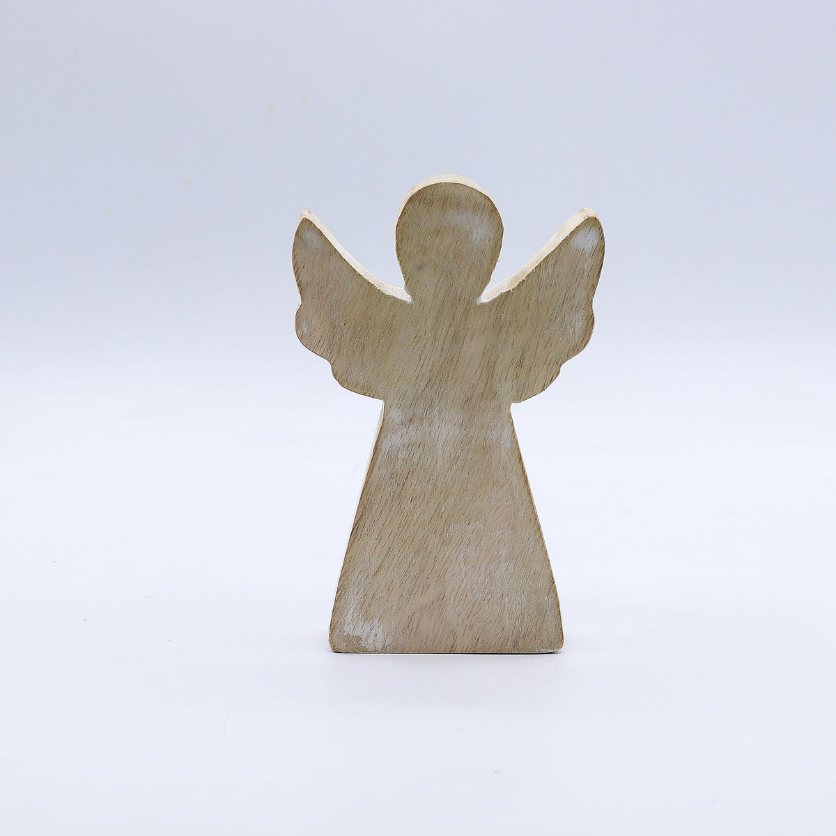 * Ange en bois de manguier – Finition blanchie