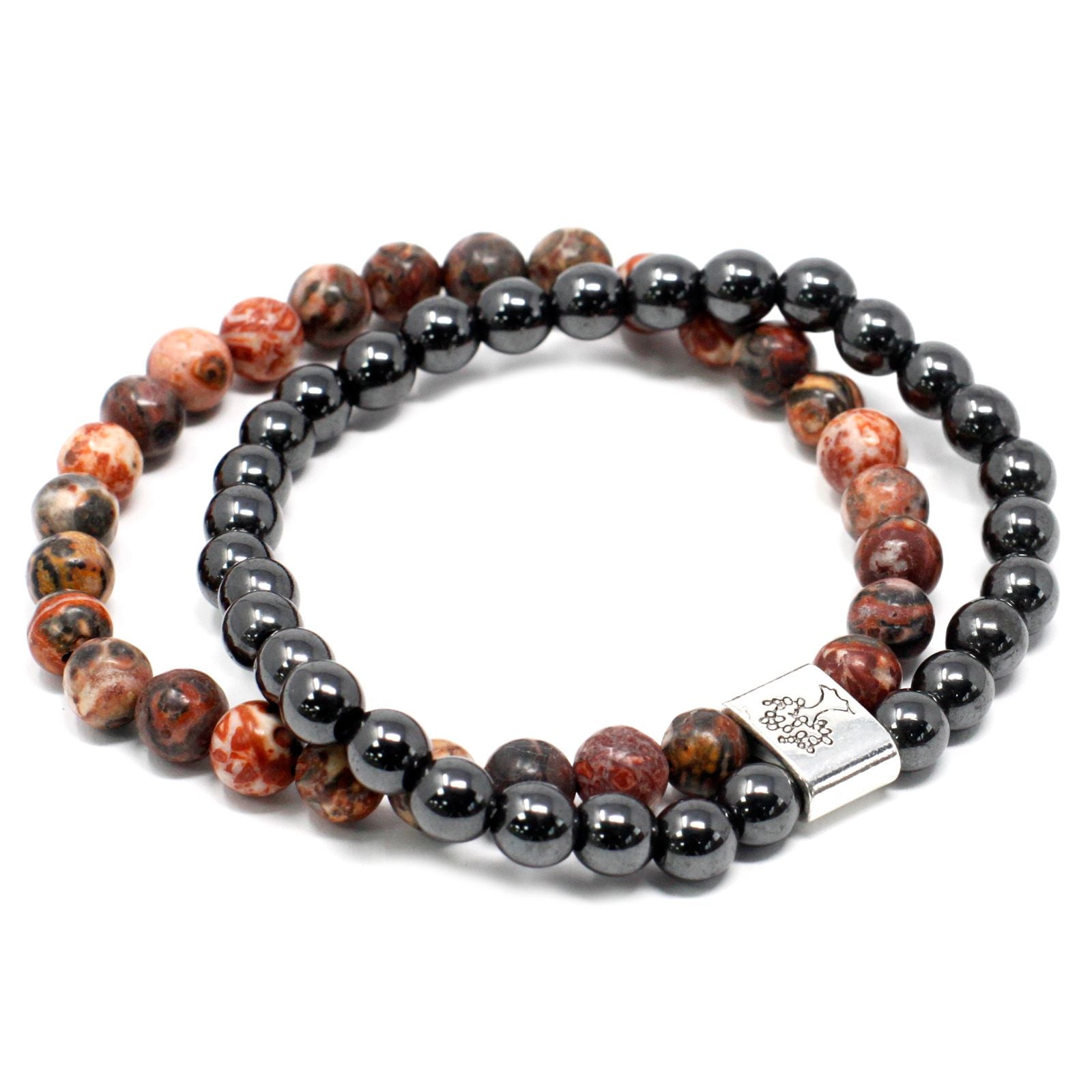 Bracelet Magnétique en Pierres Naturelles – Jaspe Peau de Léopard