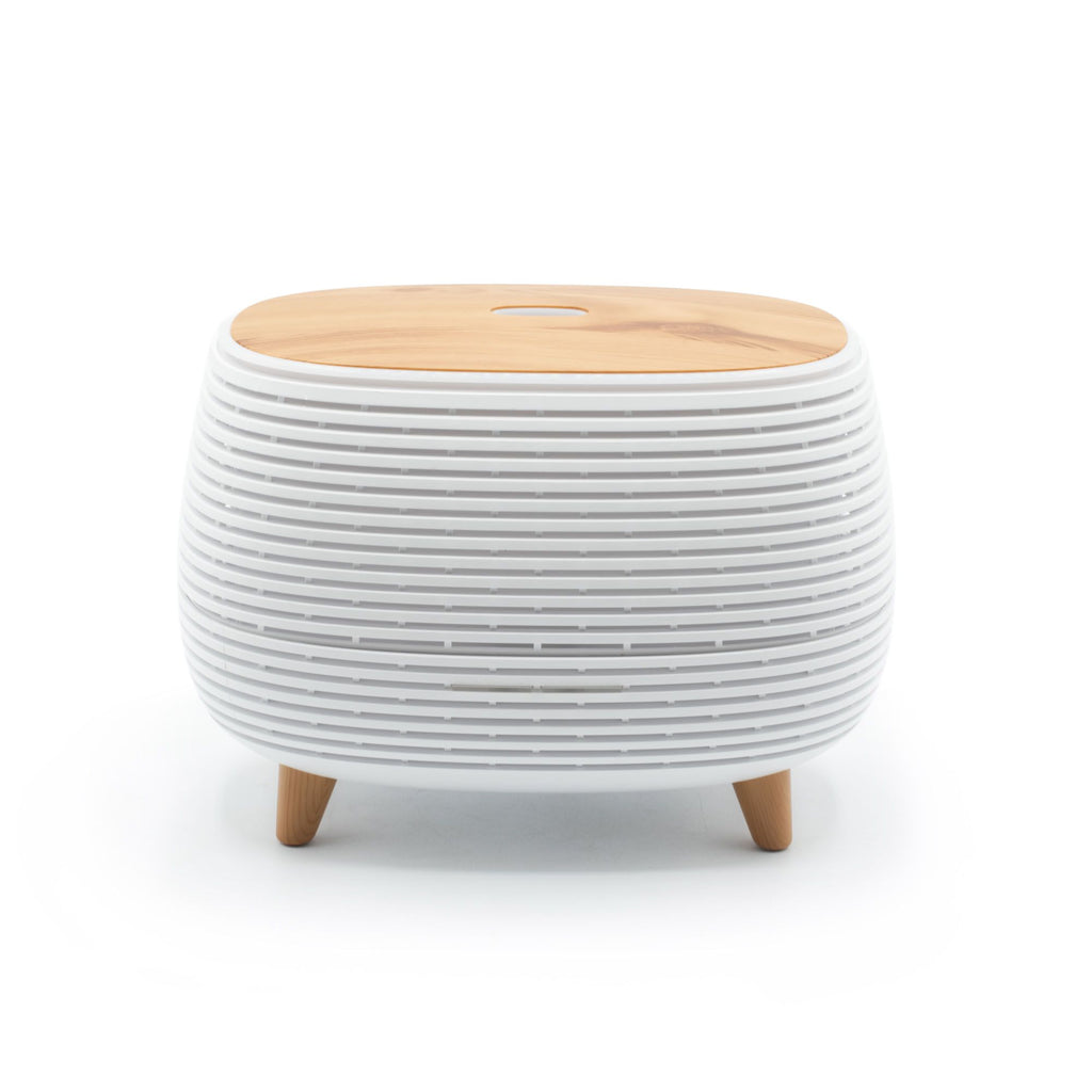 * Diffuseur aromatique au design futuriste rainuré avec éclairage multicolore