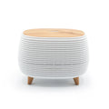 * Diffuseur aromatique au design futuriste rainuré avec éclairage multicolore