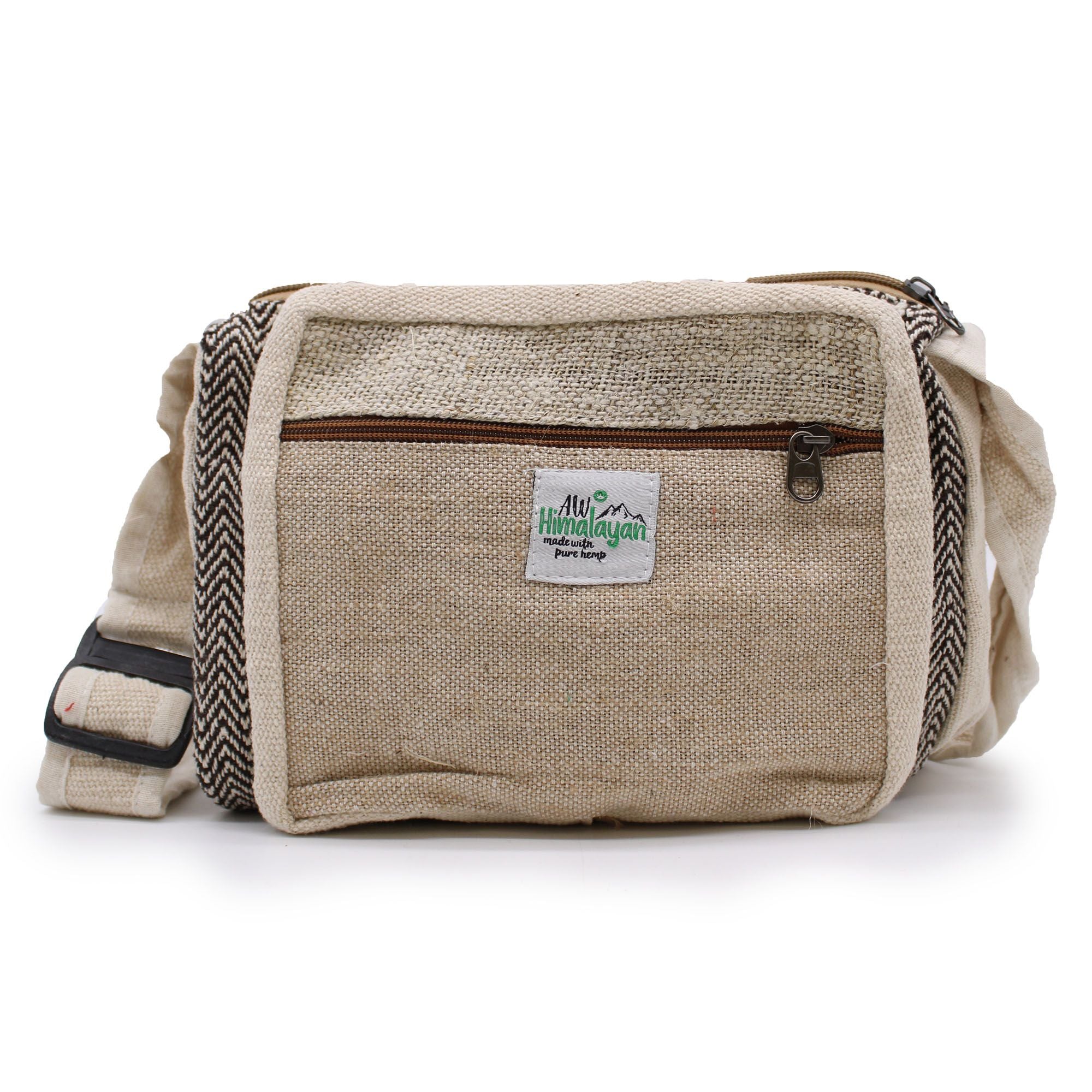 Sacoche Messenger en Chanvre et Coton – Fait Main à Katmandou | Artisanal Népal