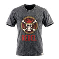 * T-Shirt en Coton Délavé Nomad Sari – Rebel – Anthracite – S