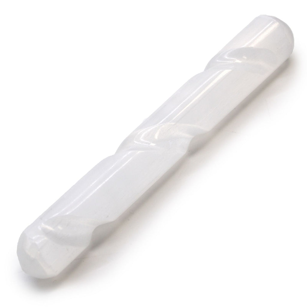 Baguette en Spirale de Sélénite - 16 cm (Extrémités Arrondies)