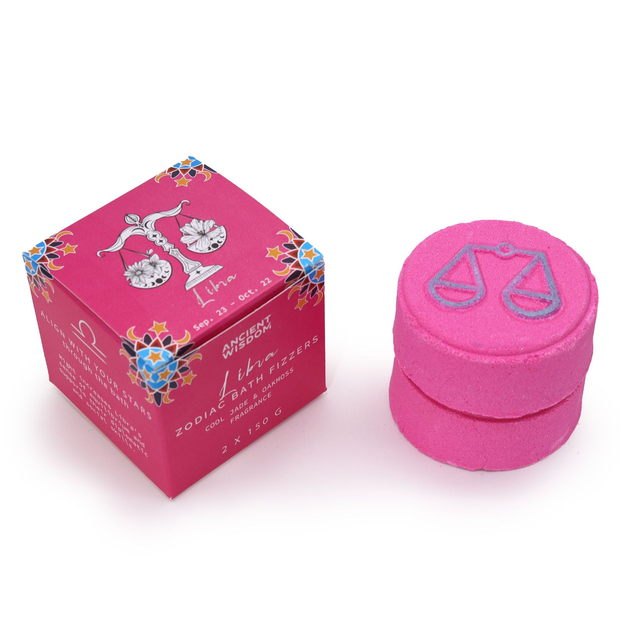 * Coffret de Galets de Bain Effervescents du Zodiaque avec Horoscope – Balance