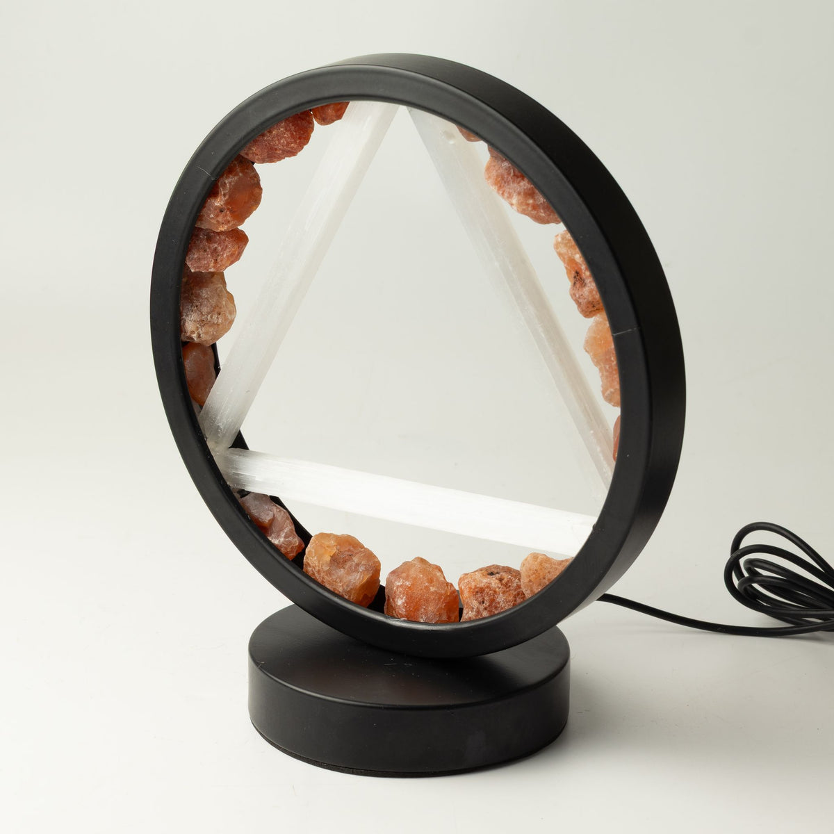 * Lampe halo Feu – Cornaline et sélénite