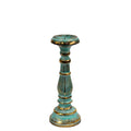 Petit bougeoir – Turquoise et doré