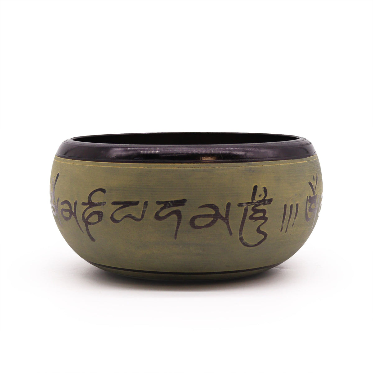 * Bol chantant en poudre de terre – Mantra des cinq Bouddhas – 16 cm