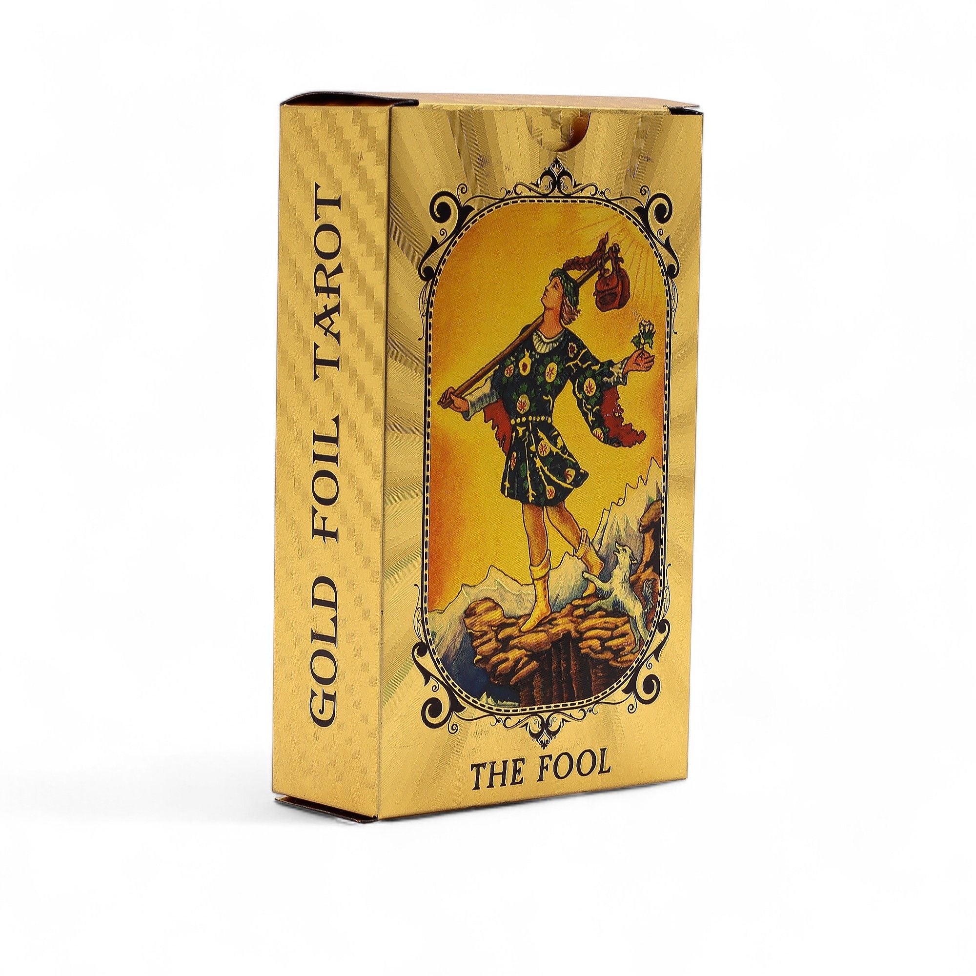 Jeu de Tarot Feuille d'Or Bleu & Or - Œil Omniscient - avec Livret