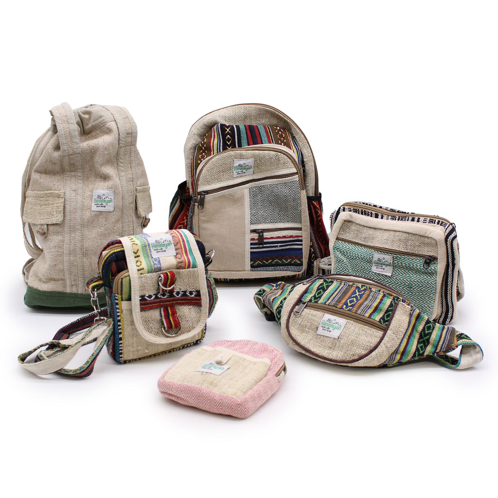 Sac Banane Chanvre & Coton Design Aléatoire — Artisanal Népalais Unique