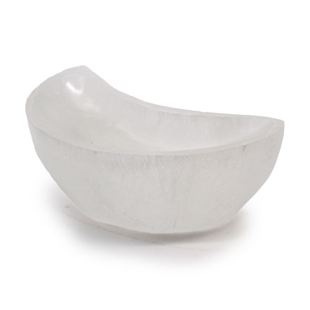 Coupelle lune en sélénite – 10 cm