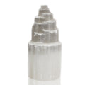 Lampe tour en sélénite naturelle – 20 cm