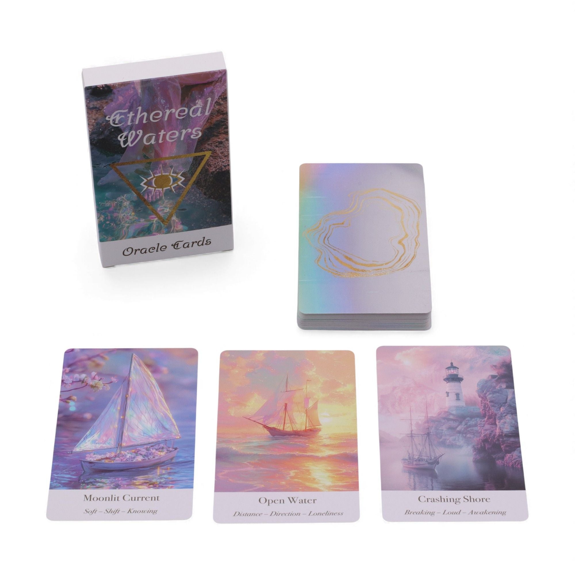 Cartes Oracle Eaux Éthérées – Sirènes & Clair de Lune