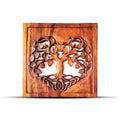 * Panneau décoratif carré Arbre de Vie, motif cœur, 40 × 40 cm