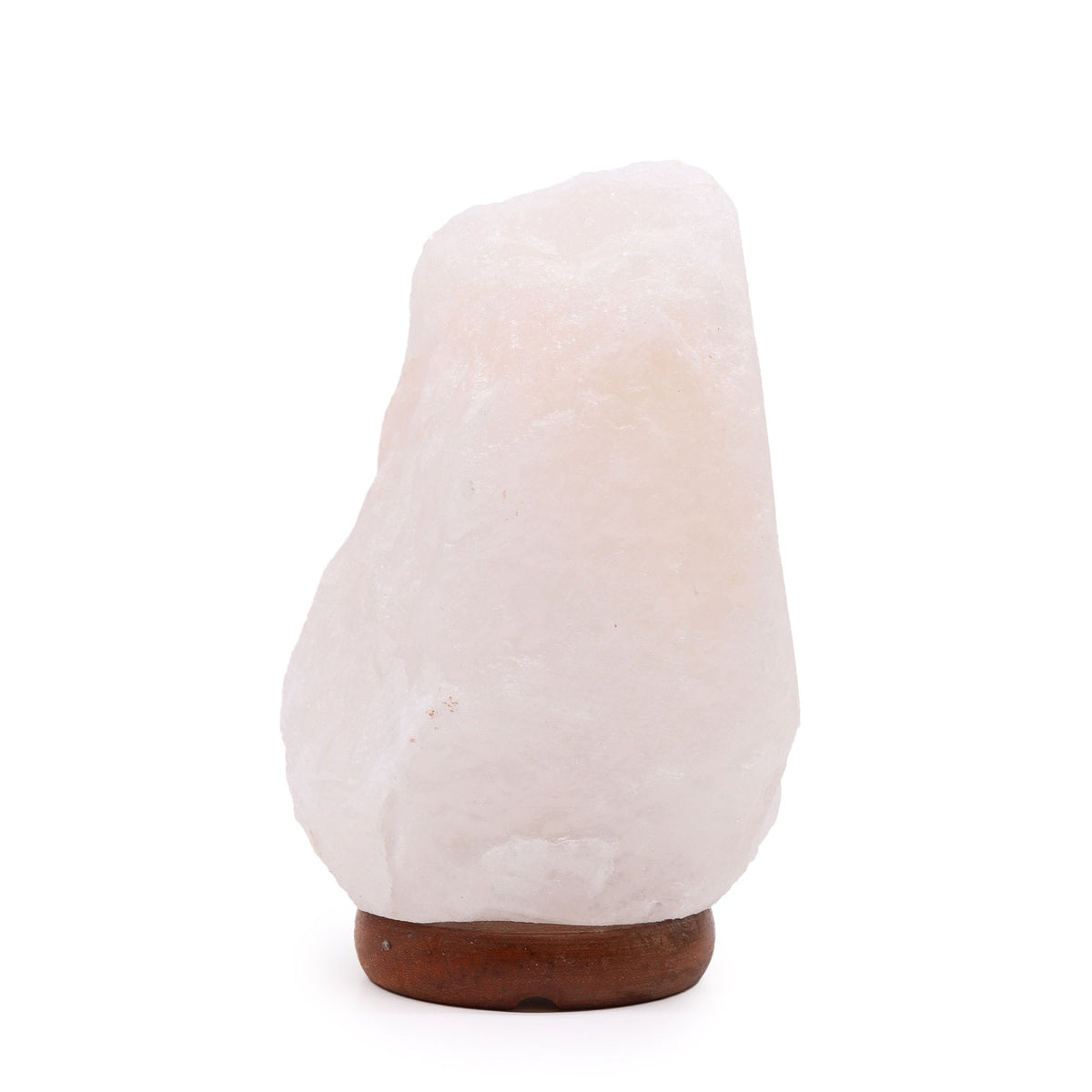 * Lampe en sel blanc de l’Himalaya avec socle, environ 2 à 3 kg