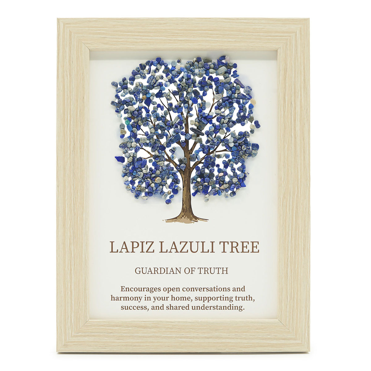 * Tableau décoratif Arbre de Vie en lapis-lazuli, 20 × 14,7 × 1 cm
