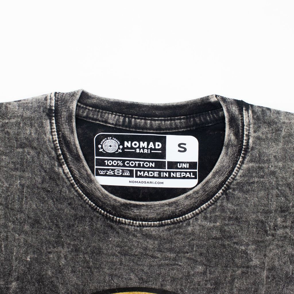 * T-Shirt en Coton Délavé Nomad Sari – Rebel – Anthracite – S