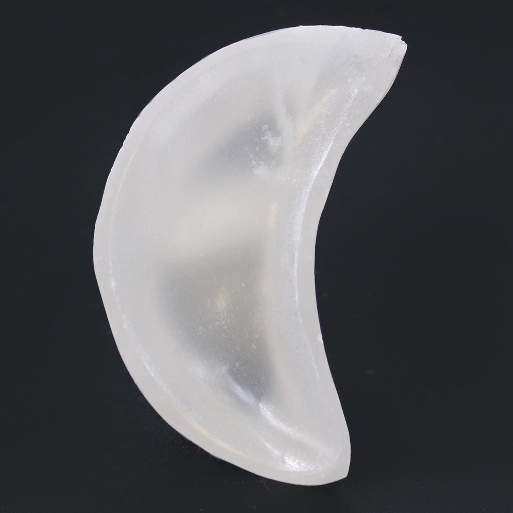 Coupelle lune en sélénite – 10 cm