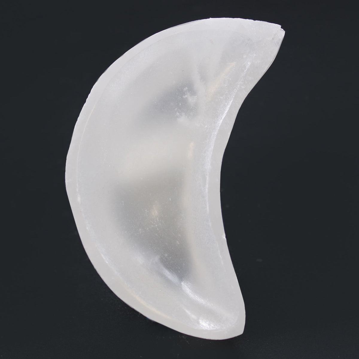 Coupelle lune en sélénite – 10 cm
