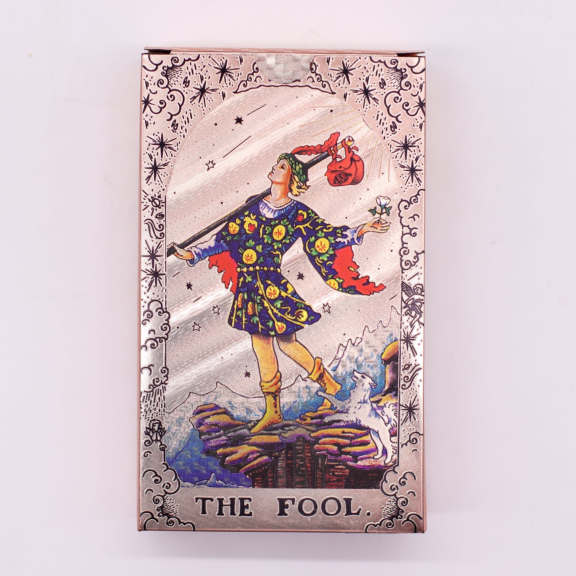 Jeu de Tarot Feuille d'Or Rose - Phases de Lune - avec Livret