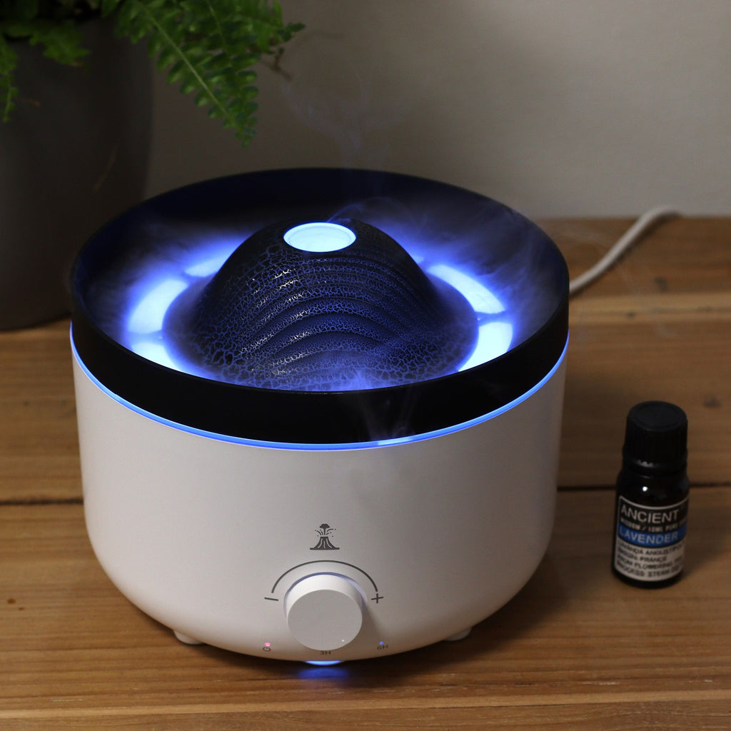 * Grand diffuseur d’arômes effet volcan 560 ml – Sur secteur – Deux couleurs