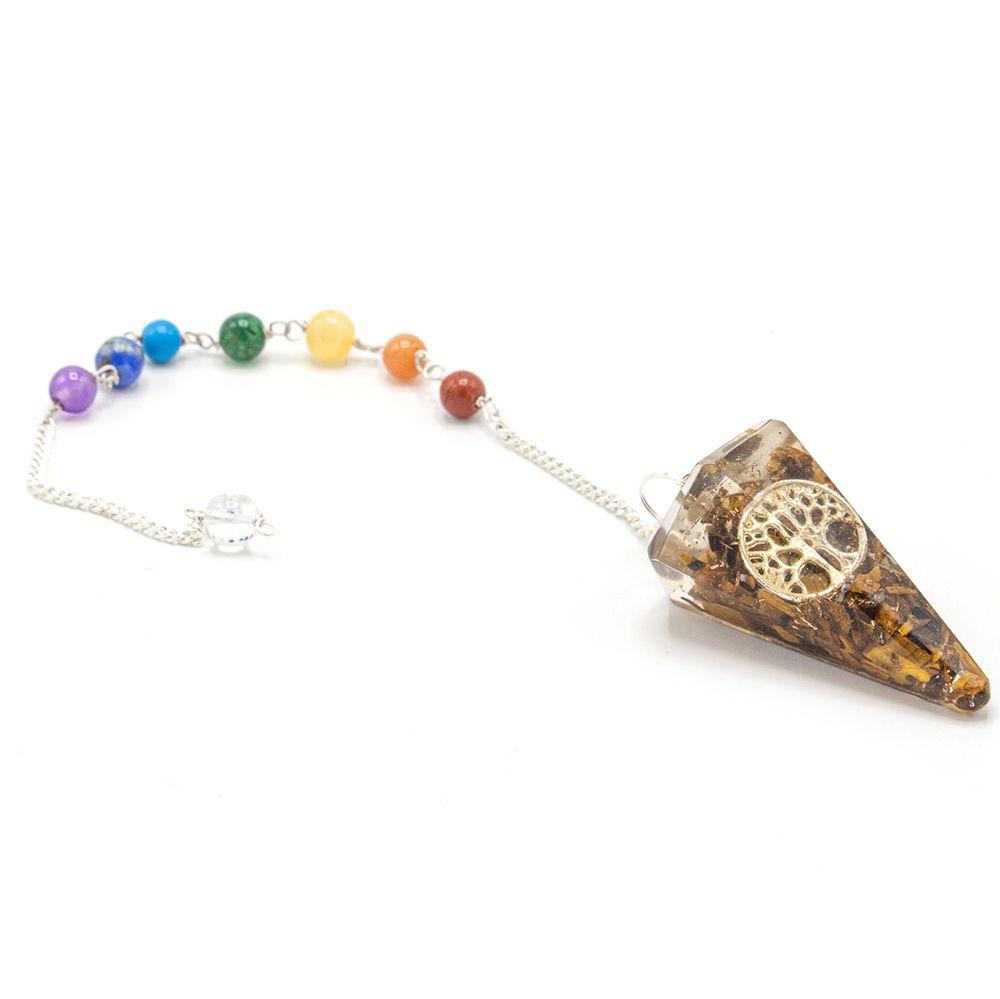 * Pendule chakra en orgonite – Arbre de vie