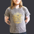 * T-Shirt en Coton Délavé Nomad Sari – Hamsa – Gris Foncé – L