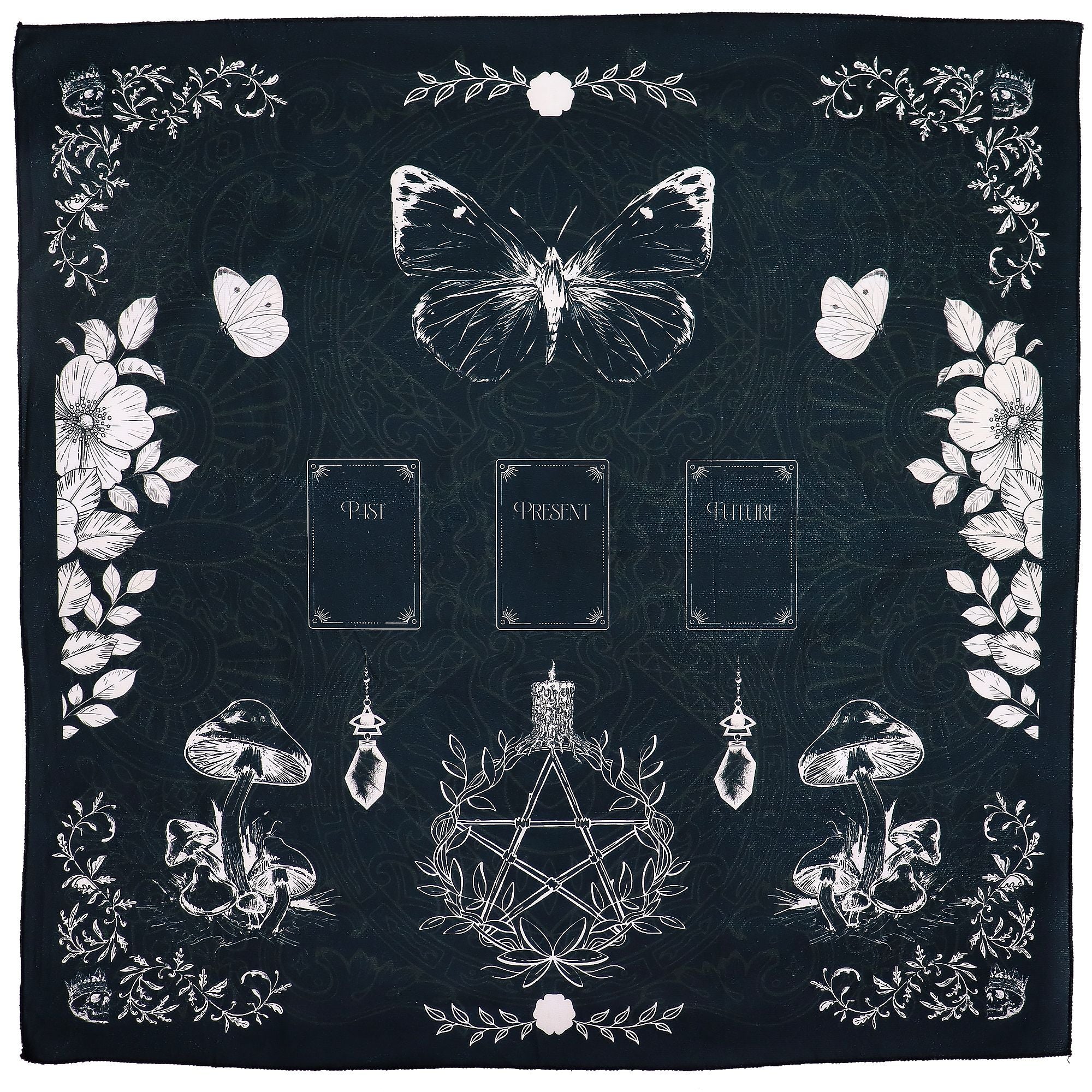Tapis de Lecture de Tarot - Sorcière Ancienne